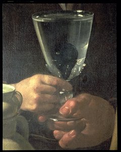 Waterverkoper van Sevilla (detail) door Diego Velázquez
